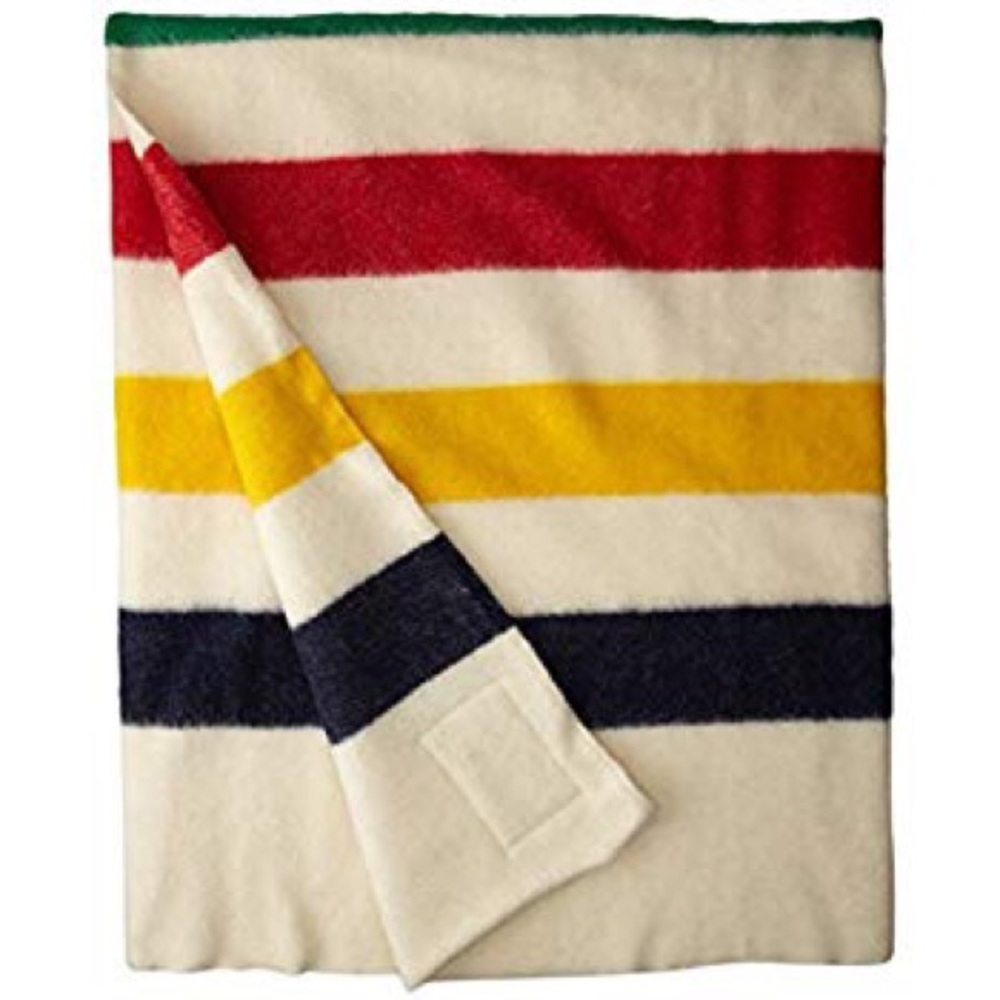 Hudson’s Bay Woolrich 2 Point Wool Striped Blanket